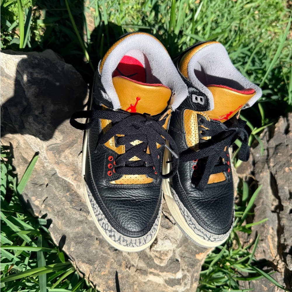 Nike Air Jordan 3 Retro 'Black Gold' - women Size US 7
